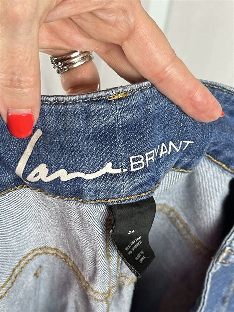 Lane Bryant Capri distressed jeans straight leg 24 854 | eBay