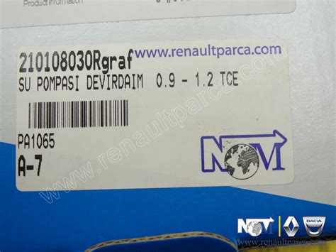 Renault Talisman Scenic 2-3 Su Pompası 210108030R - NOM OTO