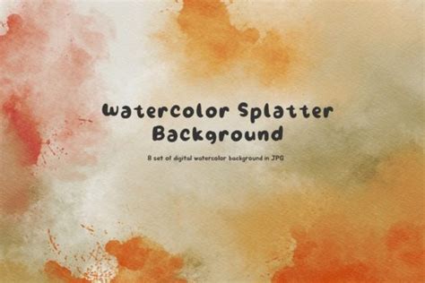 Watercolor Splatter Background Graphic by nurvitryaanita · Creative Fabrica