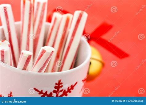 Peppermint Stirrers Stock Photo Image Of White Repeat 47338344