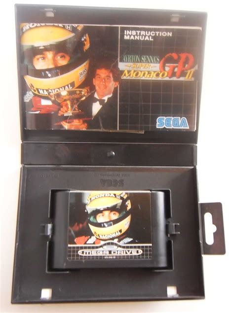 Jogo SEGA MEGADRIVE Ayrton Senna S Super Monaco GP II Original 1992