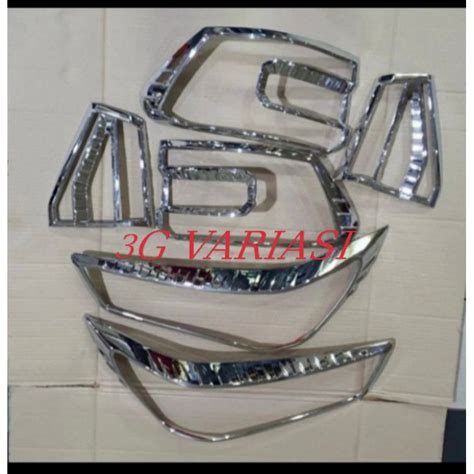 Jual Paket Garnish List Lampu Depan Belakang Toyota Raize Chrome