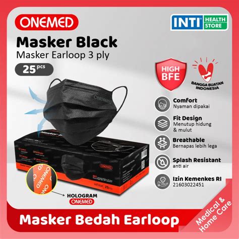 Jual Onemed Masker Ply Earloop Medis Surgical Mask Kemasan