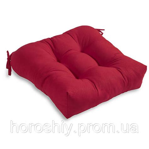 Подушка из холлофайбера на стул кресло с завязками YETI HOME 40х40х10 ...