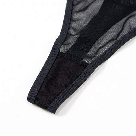 Madam Women Bras Set See Through Sexy Mesh Lace Lingerie Ultra Thin Hot Briefs Ebay