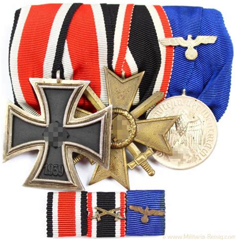 Er Ordensspange Bandspange Ek Kvk Da Weltkrieg Militaria