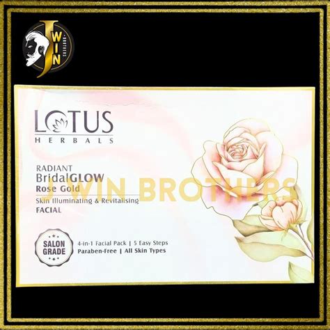 Cream Lotus Herbals Radiant Bridal Glow 4 In 1 Facial Kit Packaging Size 50g Shopee Malaysia