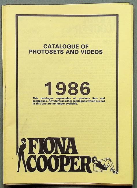 Fiona Cooper Catalogue Brazenbooks