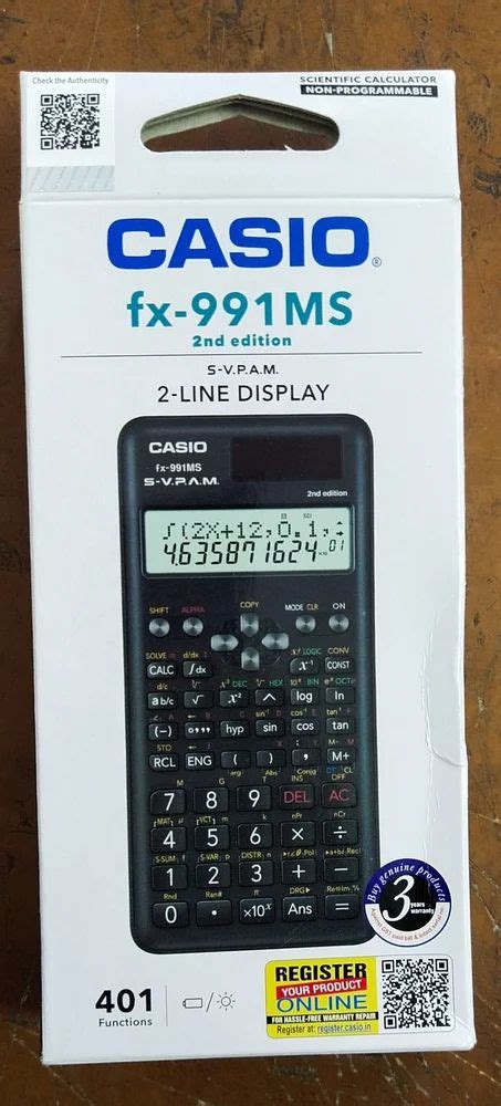 Black Simple Casio Fx 991ms Scientific Calculator At Best Price In Ghaziabad