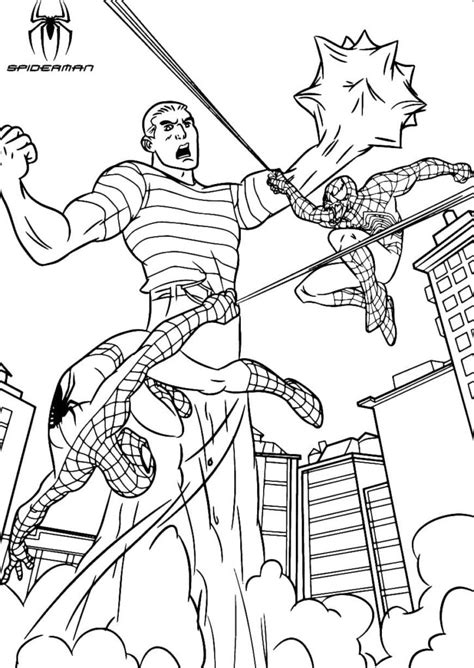 Ausmalbilder Spiderman - Gratis zum Drucken