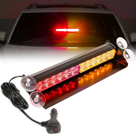 Amazon Booyu In Led Windshield Emergency Strobe Dash Light Bar