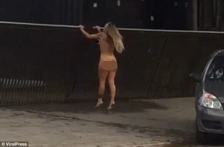 Shock As Angry Woman Storms The Street Completely Naked In Broad Daylight To Protest See Photos