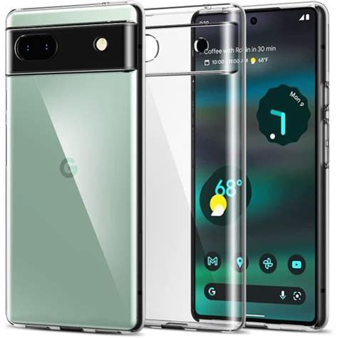 Case Pochette Silicone Liquid Pour Google Pixel A Transparent Fiche