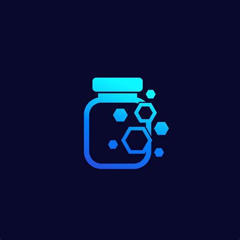 Nano Substance In Bottle Icon 1990104 Vector Art At Vecteezy