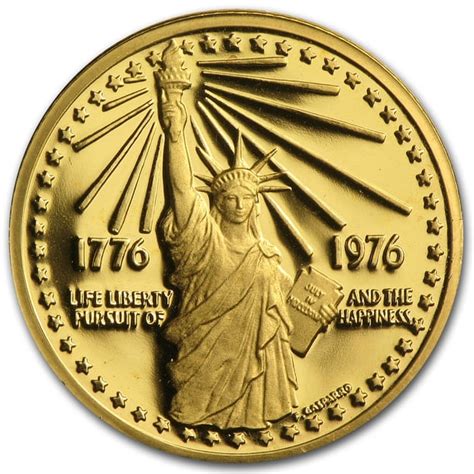 1776 1976 Bicentennial Gold Coin