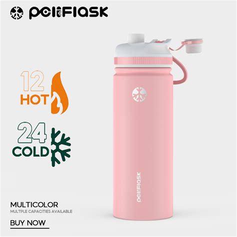 Peliflask Oz Tumbler Wide Mouth With Cap Lid Vacuum Insulated Water Bottle Hot And Cold