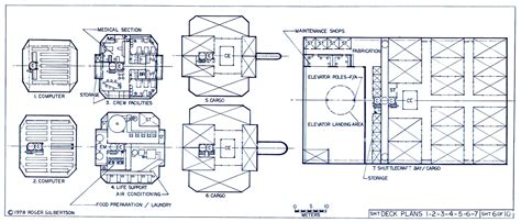 Star Trek Blueprints: General Plans MK-XII Robot Cargo Ship - NCC-G1400