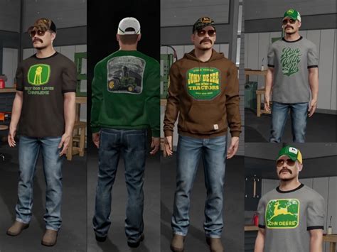 JOHN DEERE THEMED CLOTHING PACK - Forbidden Mods - einfach verboten gut
