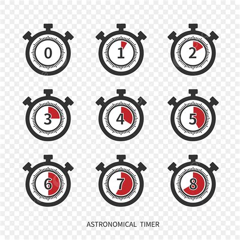 Шаблон коллекции астрономический таймер вектор PNG , астрономия ...