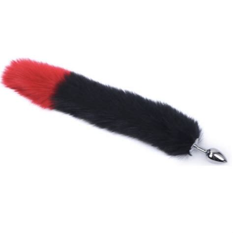 Dilatador Anal Metálico Pequeño Con Cola Negra Roja SexShop Venta por