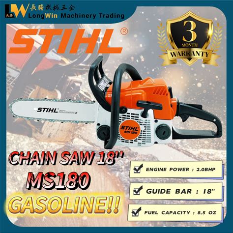 stihl ms  chain  gasoline design  original mesin potong