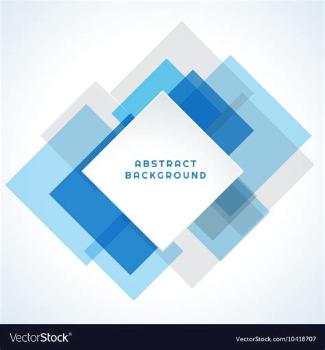 Blue Abstract Template Royalty Free Vector Image