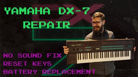 Yamaha Dx Repair No Sound Replace Battery And Fix Keys Youtube