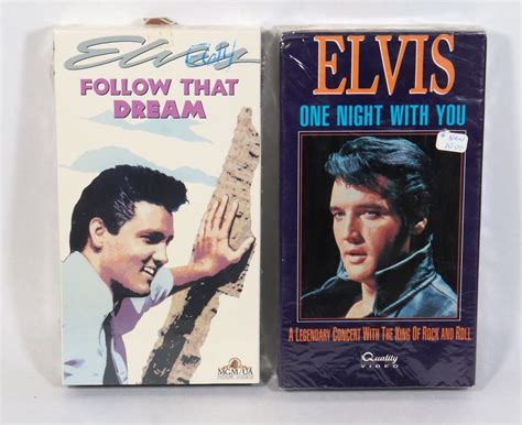 Two Factory Sealed Elvis Vhs Tapes Including