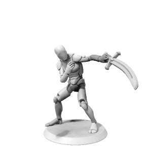 Pose Sabre Made With Hero Forge