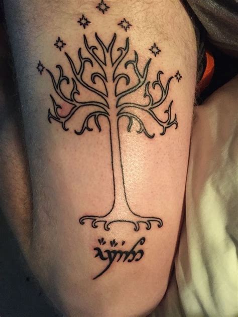 The White Tree Of Gondor Bijou Studio In Austin Lotr Tattoo