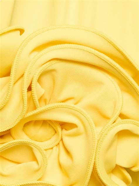 MAGDA BUTRYM Jersey Triangle Bikini Top With Roses Magda Butrym