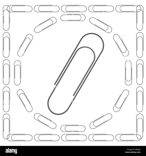 Set Of Paper Clips Stock Photo Alamy