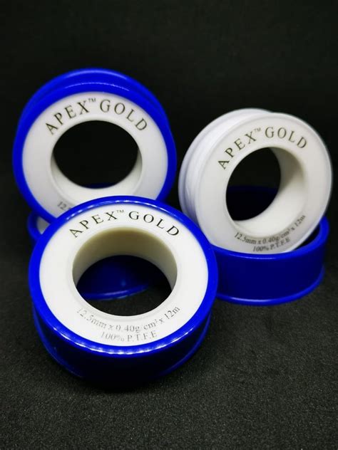 White Apex Gold High Density PTFE Tapes For Sealing Size 1 2 Inch At