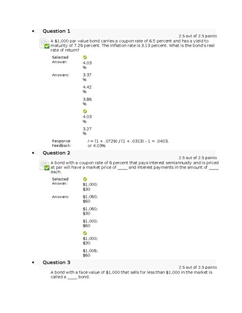 Assignment 2 Chapt 5 6 Question 1 2 Out Of 2 Points A 1 000 Par