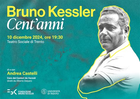 Fbk Trento Bruno Kessler Cent Anni Video E Photogallery Dello