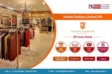 Vedant Fashion Limited Ipo Details Issue Price Date News Allotment