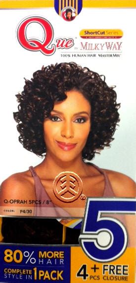 Milky Way Que Shortcut Series 100 Human Hair Mastermix Que Oprah Cosmo 5pcs Weave