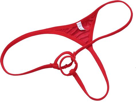 YOOJIA Herren G String Tanga Bikini String Mit Penisring Wetlook Ouvert Slip T Back Unterhose