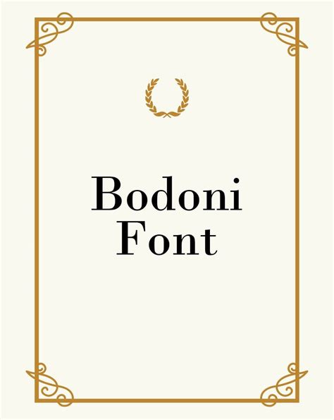 Bodoni Font Free Download