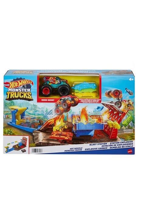 Hot Wheels Monster Trucks Esta O De Explos O Hfb Mattel Arco Ris Toys