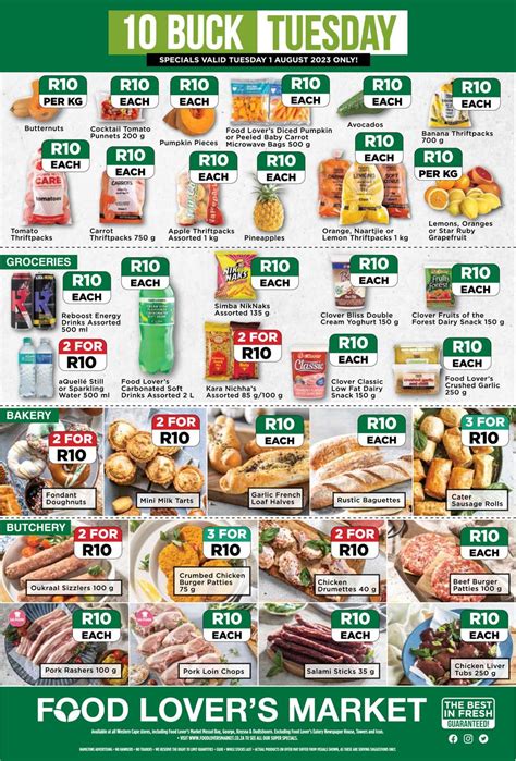 Food Lover S Market Western Cape 10 Buck Tuesday 1 August 2023 Only