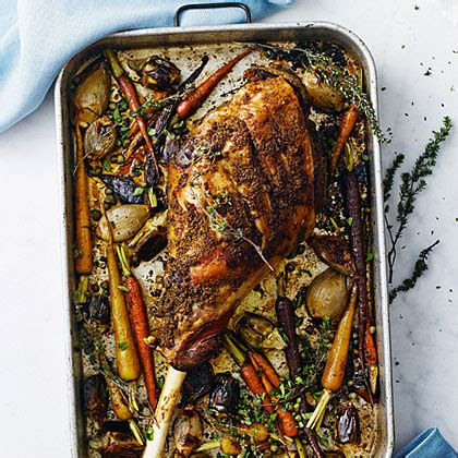 Slow-Roasted Leg of Lamb with Spring Vegetables Recipe – Sunset Magazine