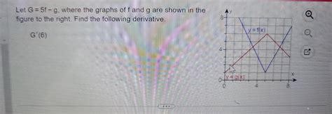 Solved Let G=5f−g, where the graphs of f and g are shown in | Chegg.com