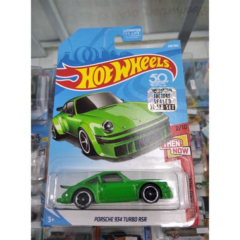Hot Wheels Rodas Quentes Porsche 934 Turbo RSR ZAMAC Verde Fs2016fábrica Selada HW Hotwheels