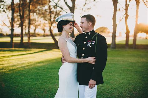 Autumn Marine Corps Wedding Amanda Spencer The Daily Wedding