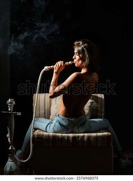 Sexy Nude Woman Smoking Hookah On Stock Photo 2576968375 | Shutterstock
