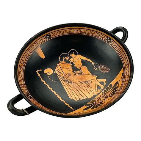 Man With A Boy Homosexual Love Gay Kylix Ancient Greek Pottery Greek Artworks