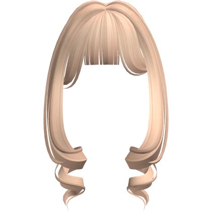 Kawaii Fluffy Twirls Long Bangs Blonde Roblox