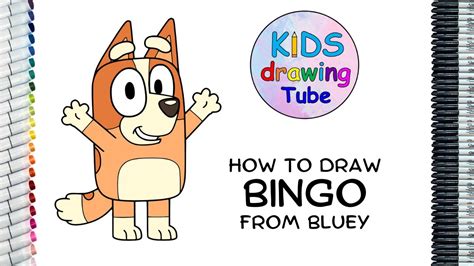 How to draw Bingo | Bluey - Easy - YouTube