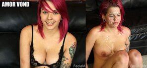 Before After Pornstars Ally Ann Facialfest Porn Pic